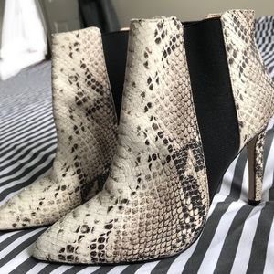 Snakeskin Booties